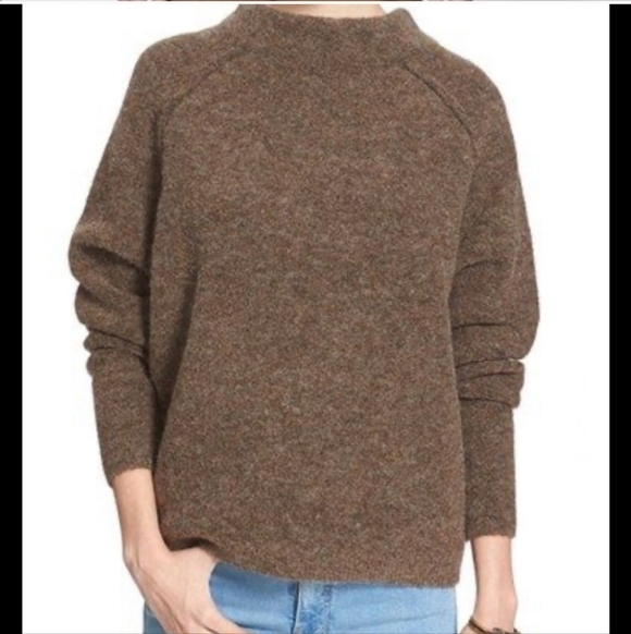 Free People Bauble neck wool blend fuzzy sweater - Picture 1 of 10